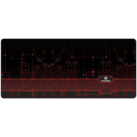 Alfombrilla Cyberpunk Edgerunners Arasaka en negro y rojo