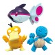 Kit de construção Pokémon com Squirtle, Psyduck e Finneon.