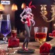Estátua de Shalltear de Overlord em traje de coelhinha vermelha