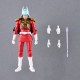 Figura de 10 cm de Char Aznable de Gundam, detalles en rojo y dorado