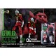 Figura de 10 cm de Char Aznable de Gundam, detalles en rojo y dorado