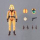 Figura de Sayla Mass con uniforme amarillo de Gundam.