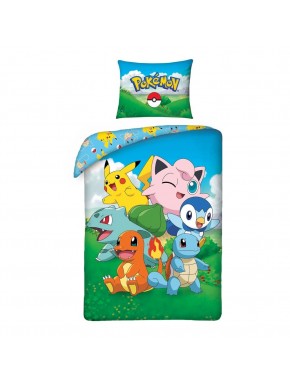 Funda nórdica Pokémon Ver. 8 con personajes Pikachu y Charmander