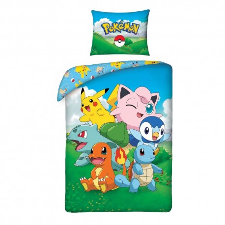 Funda nórdica Pokémon Ver. 8 con personajes Pikachu y Charmander