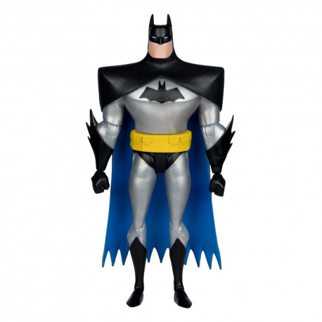 Figura articulada de Batman plata y negro de 15 cm