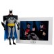 Figura articulada de Batman plata y negro de 15 cm