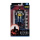Figura articulada de Batman plata y negro de 15 cm