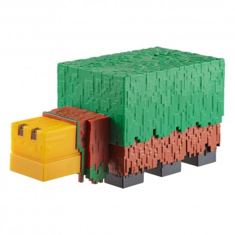 Figura Sniffer de Minecraft en colores vivos con diseño pixelado.