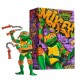 Figurine Michelangelo des Tortues Ninja avec boîte thématique
