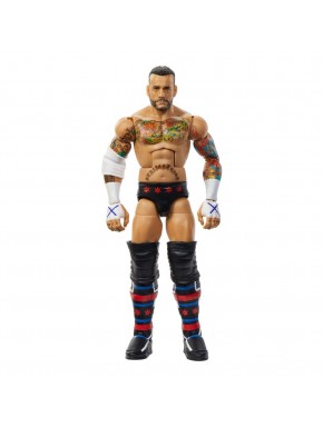 Figura WWE CM Punk 15 cm con accesorios.
