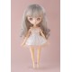 Peruca cinza ash Nendoroid Doll com um cacho