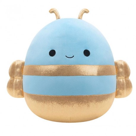 Pelúcia Squishmallows Adopt Me Queen Bee azul e dourado
