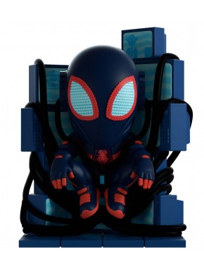 Figurine en vinyle Marvel Miles Morales de 11 cm en diorama.