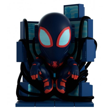 Figurine en vinyle Marvel Miles Morales de 11 cm en diorama.