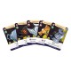 Caja del juego de cartas Marvel Damage Control con personajes