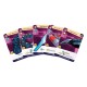 Caja del juego de cartas Marvel Damage Control con personajes