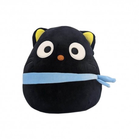 Squishmallows Peluche Chococat con lazo azul