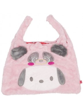 Bolso de mano Pochakon Sanrio rosa y gris