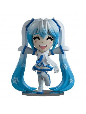 Figura de vinil Snow Miku 11 cm em azul e branco
