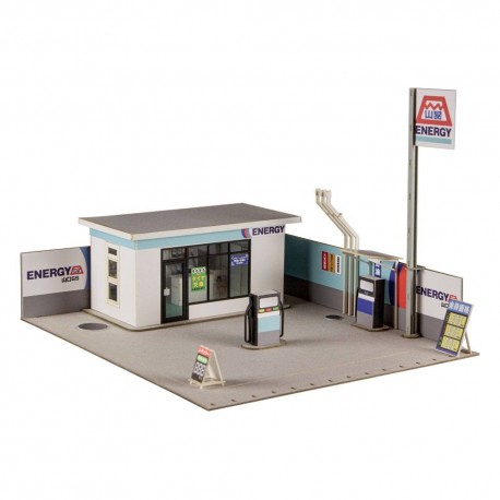 Maqueta estación de servicio 1/64 con accesorios Plum