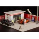 Maqueta estación de servicio 1/64 con accesorios Plum