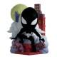 Figurine en vinyle Spider-Man noir sur base avec gargouilles