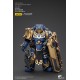 Figurine Warhammer Ultramarines Suzerain 12 cm en bleu et or