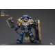 Figurine Warhammer Ultramarines Suzerain 12 cm en bleu et or