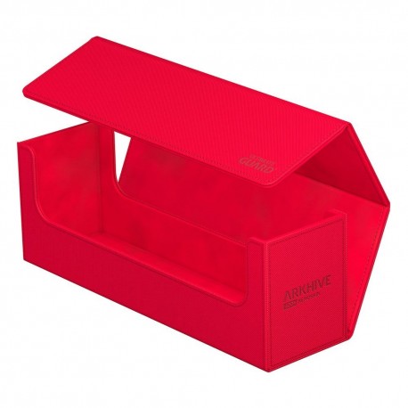 Estuche rojo Ultimate Guard Arkhive 400+ abierto
