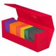 Estuche rojo Ultimate Guard Arkhive 400+ abierto