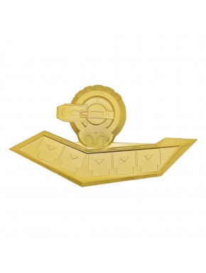 Réplica mini Disco de Duelo Yu-Gi-Oh! oro 24K
