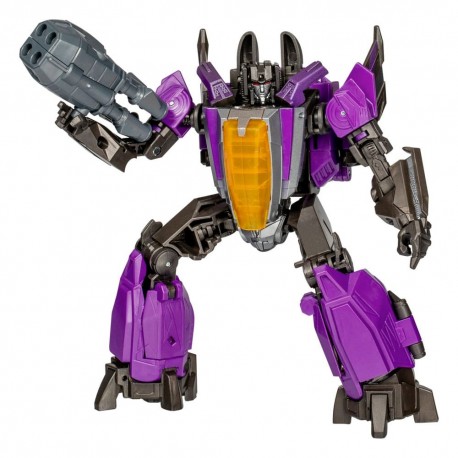 Figurine Skywarp en mode robot et jet.