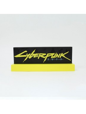 Lámpara LED Cyberpunk 2077 logo iluminado, 22 cm