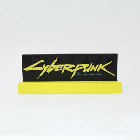Lámpara LED Cyberpunk 2077 logo iluminado, 22 cm