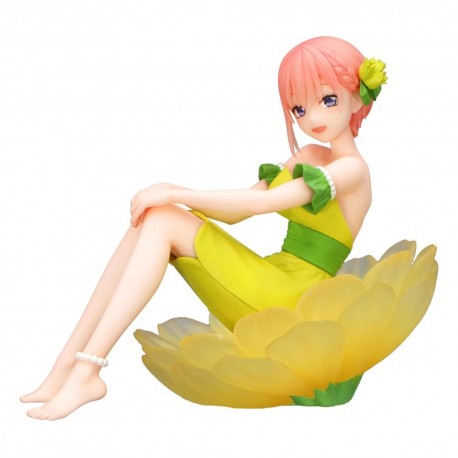 Statue PVC d'Ichika Nakano dans une fleur jaune