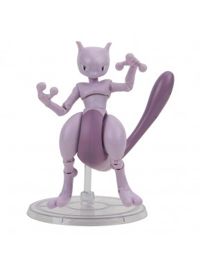 Figura articulada de Mewtwo 15 cm de PVC en tonos morados.