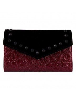 Monedero Disney Villains de Loungefly en cuero PU burdeos