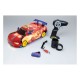 Vehículo RC One Piece Luffy Drift Car rojo con imágenes de Luffy