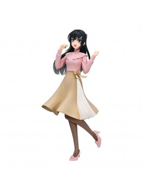 Estatua de Mai Sakurajima con traje primaveral de PVC, 21 cm.