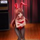 Statue PVC Mikuru Asahina 24 cm en costume rouge.