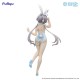 Estátua PVC Luo Tian Yi com traje branco e detalhes azuis