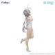Estátua PVC Luo Tian Yi com traje branco e detalhes azuis
