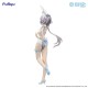 Estátua PVC Luo Tian Yi com traje branco e detalhes azuis