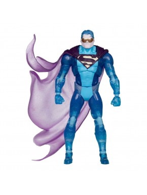 Figura Eradicator DC Multiverse azul translúcido con capa brillante