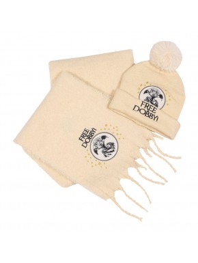 Set de gorro beanie y bufanda Free Dobby de Harry Potter
