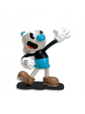 Figura de PVC Mugman de Cuphead, cores vibrantes, pose dinâmica