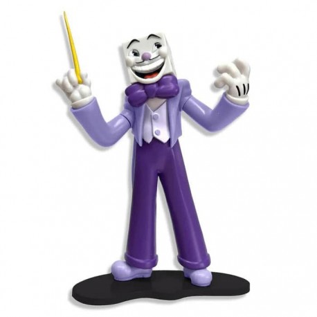 Figura de Rei Dado de Cuphead em PVC, traje roxo