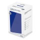 Caixa Ultimate Guard azul monocromática aberta com bandejas visíveis.