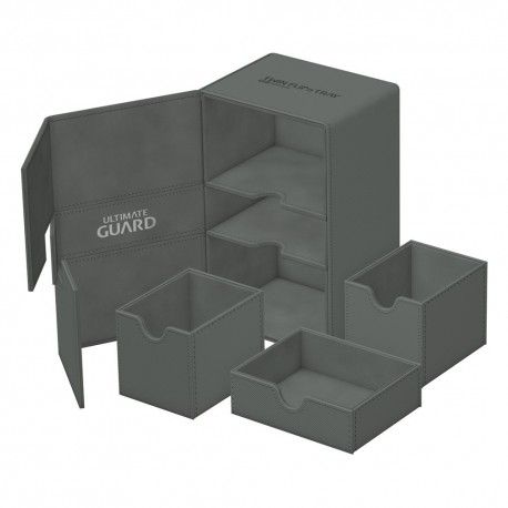 Caixa Ultimate Guard Twin Flip'n'Tray 160+ em cinza