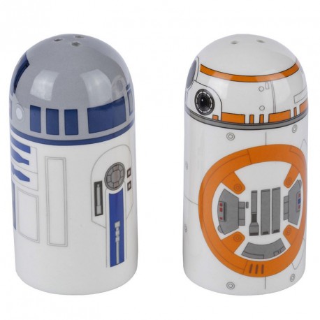 Salt and pepper shakers Star Wars BB-8 and R2-D2